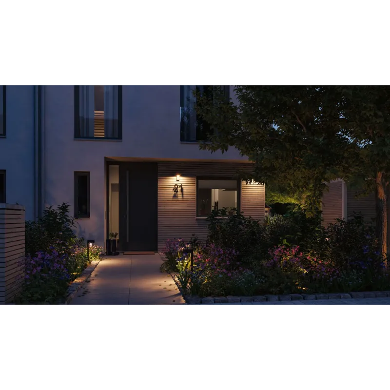 Borne lumineuse extérieur 230 V Capea IP44 2200K Alu anthracite resp. insectes