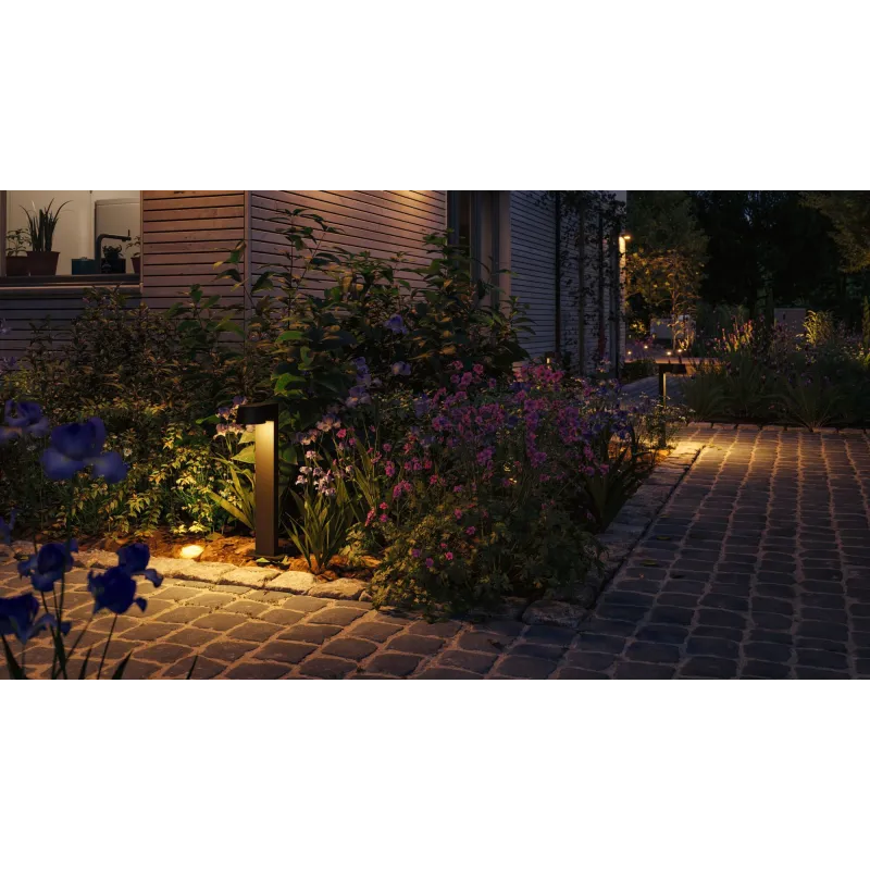 Borne lumineuse extérieur 230 V Capea IP44 2200K Alu anthracite resp. insectes