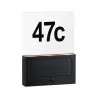Numéro de maison extérieur solaire Neda IP44 PIR anthracite resp. insectes