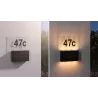 Numéro de maison extérieur solaire Neda IP44 PIR anthracite resp. insectes