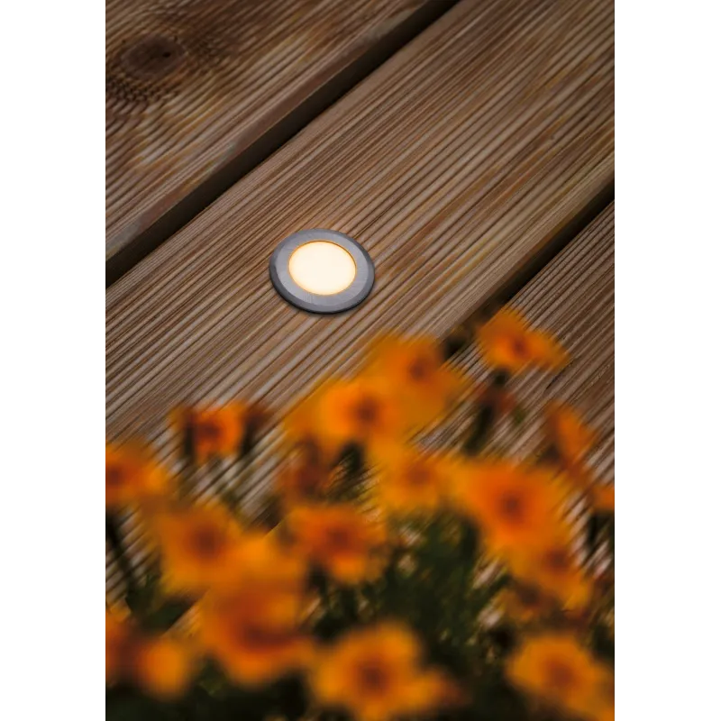 Enc. de sol extérieur 230 V IP67, 2,2 W, rond resp. insectes