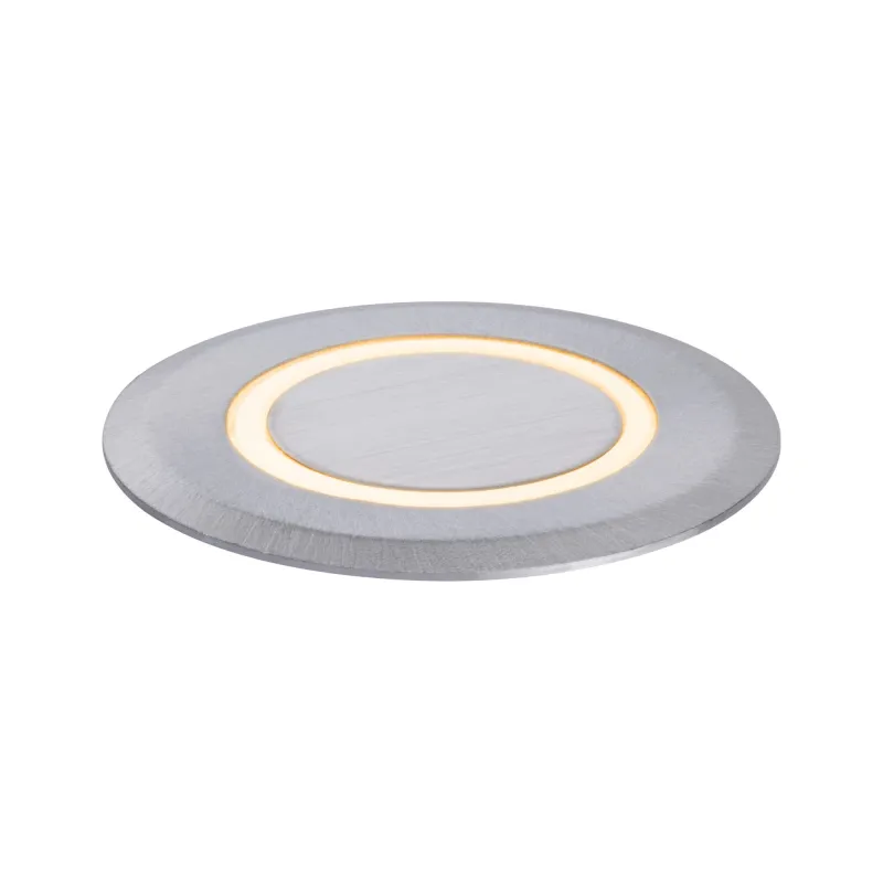 Encastré de sol extérieur 230 V déco IP67, 2,2 W, rond