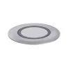 Encastré de sol extérieur 230 V déco IP67, 2,2 W, rond