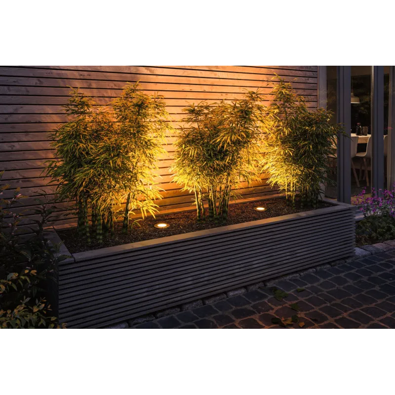 ENC extérieur 230 V Floor 2200 K IP65 rd D105mm Acier inoxydable