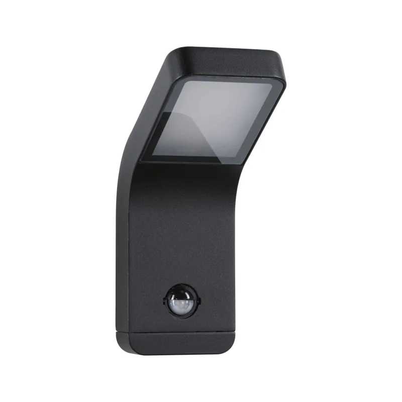 Applique extérieure 230V Kulma PIR IP44 3000 K 7,5 W anthracite