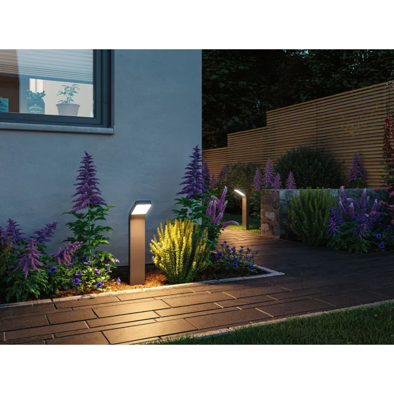 Borne lumineuse extérieure 230V Kulma IP44 3000 K 7,5 W anthracite