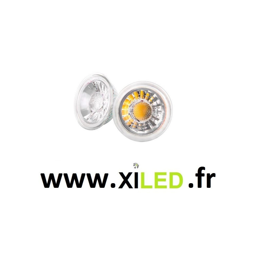 SPOT LED 5W GU10 verre-45°-480 lumens
