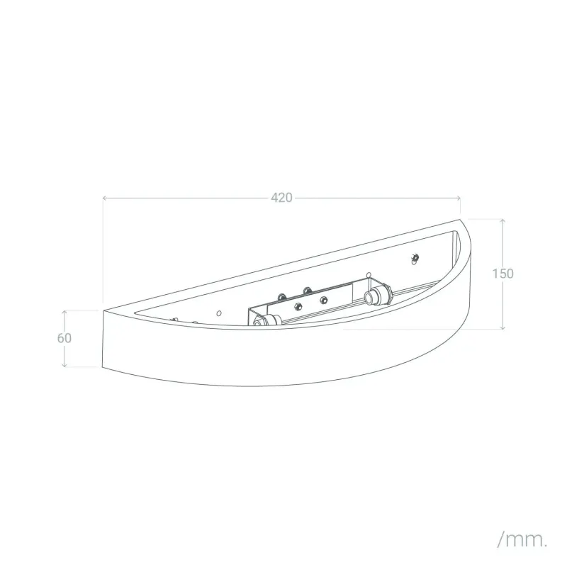 applique-blanche-incurve-double-eclairages-platres-culot-r7s
