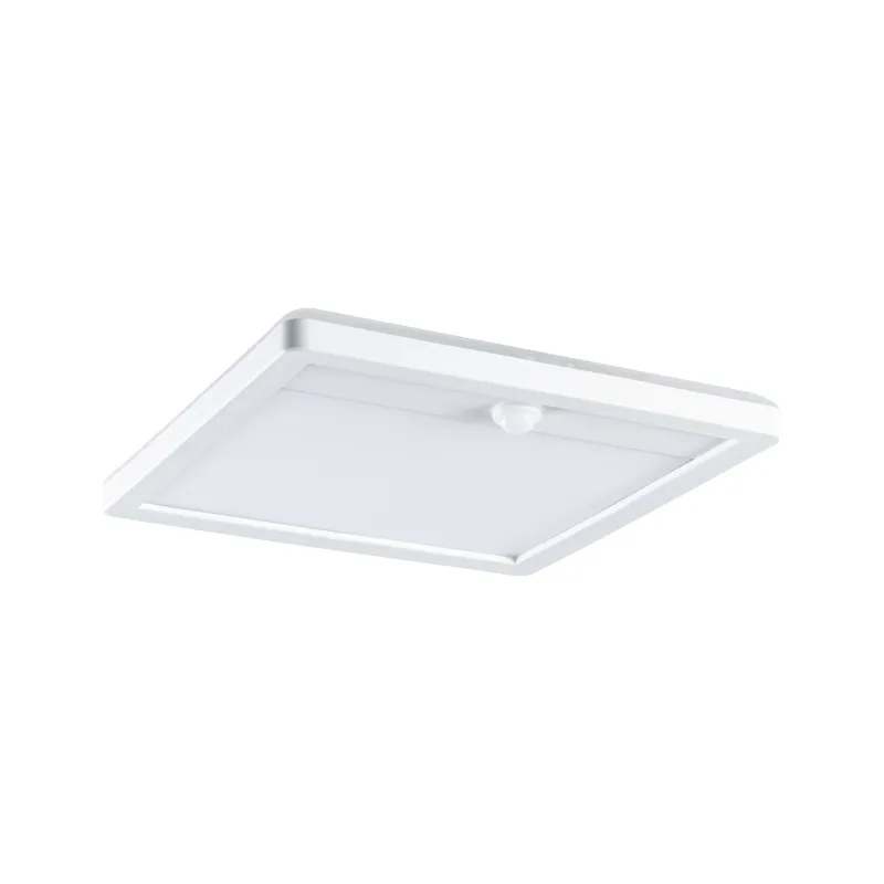Ext. 230 V Lamina carré PIR blanc IP44 14 W 2200 K-3000 K