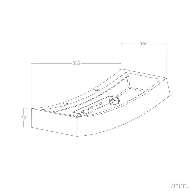 applique-blanche-incurve-simple-eclairage-platres-culot-r7s