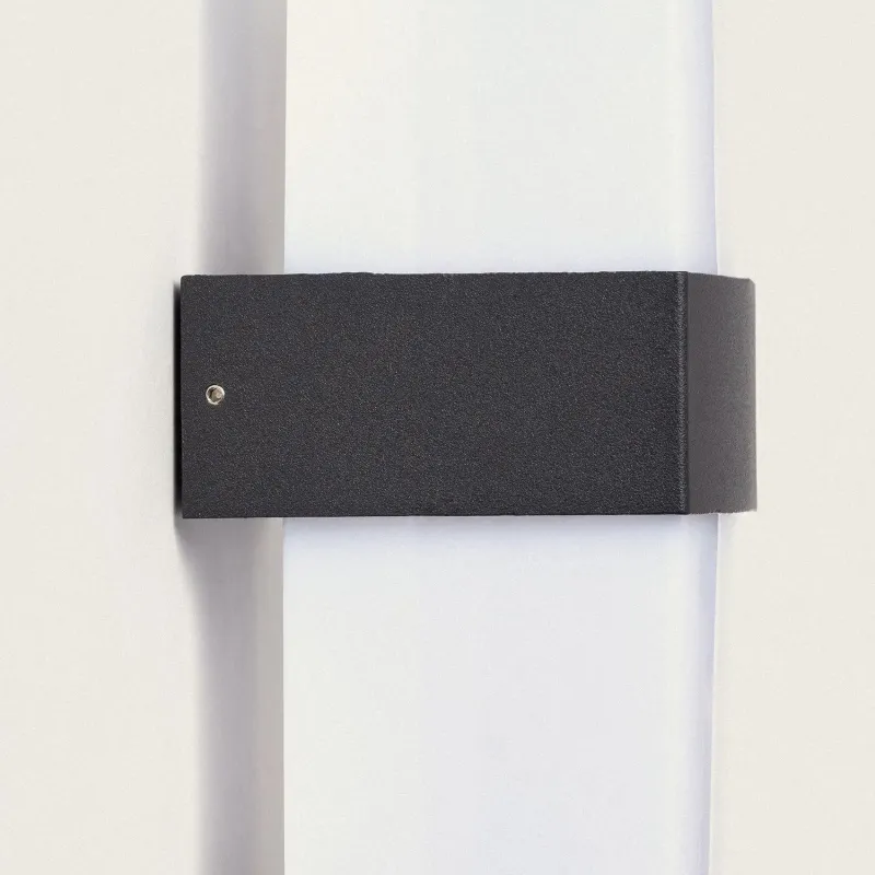 applique-murale-exterieur-noire-design-double-eclairage-led-12w-etanche-180mm