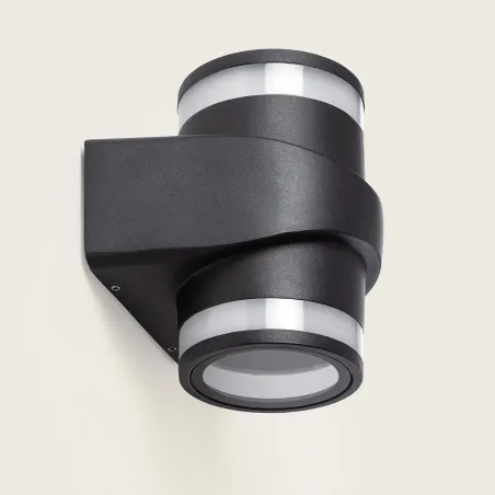 applique-murale-exterieur-noire-design-double-eclairage-led-12w-etanche-180mm