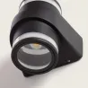 applique-murale-exterieur-noire-design-double-eclairage-led-12w-etanche-180mm