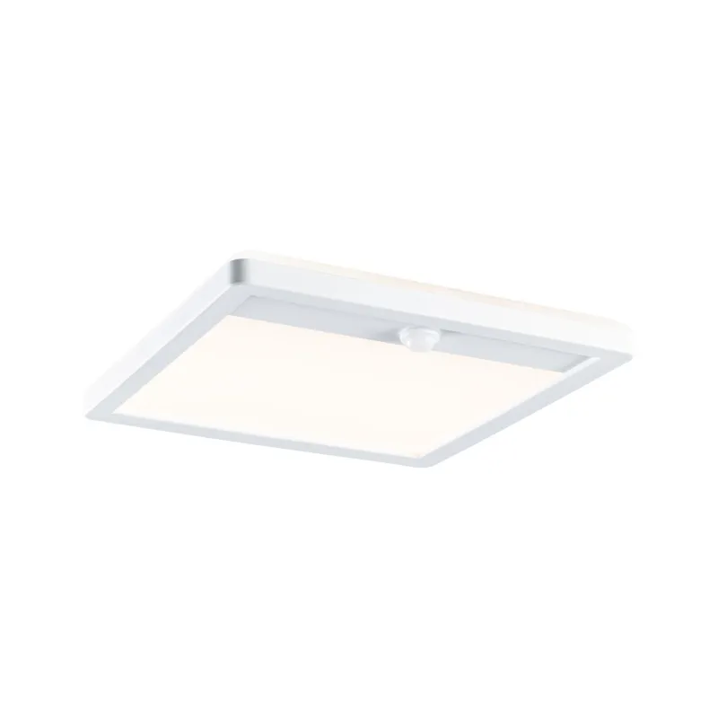Ext. 230 V Lamina carré PIR blanc IP44 14 W 2200 K-3000 K