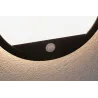 Ext. 230 V Lamina rond PIR noir IP44 14 W 2200 K-3000 K