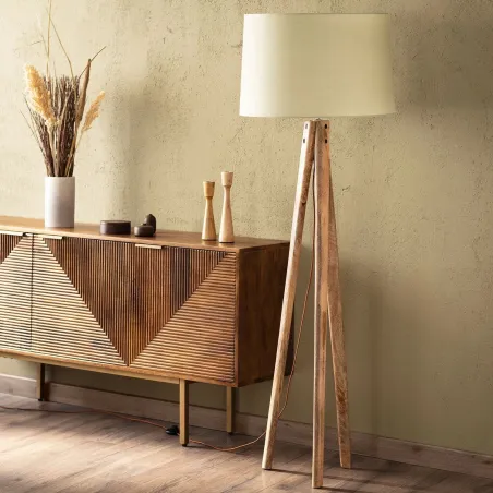 lampadaire-a-poser-trepied-bois-et-abat-jour-tissu-