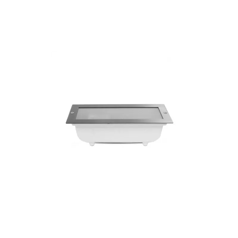SPOT LED ENCASTRABLE E27 IP44 RECTANGLE INOX 304