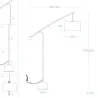 lampadaire-arc-metal-abat-jour-blanc-culot-e27