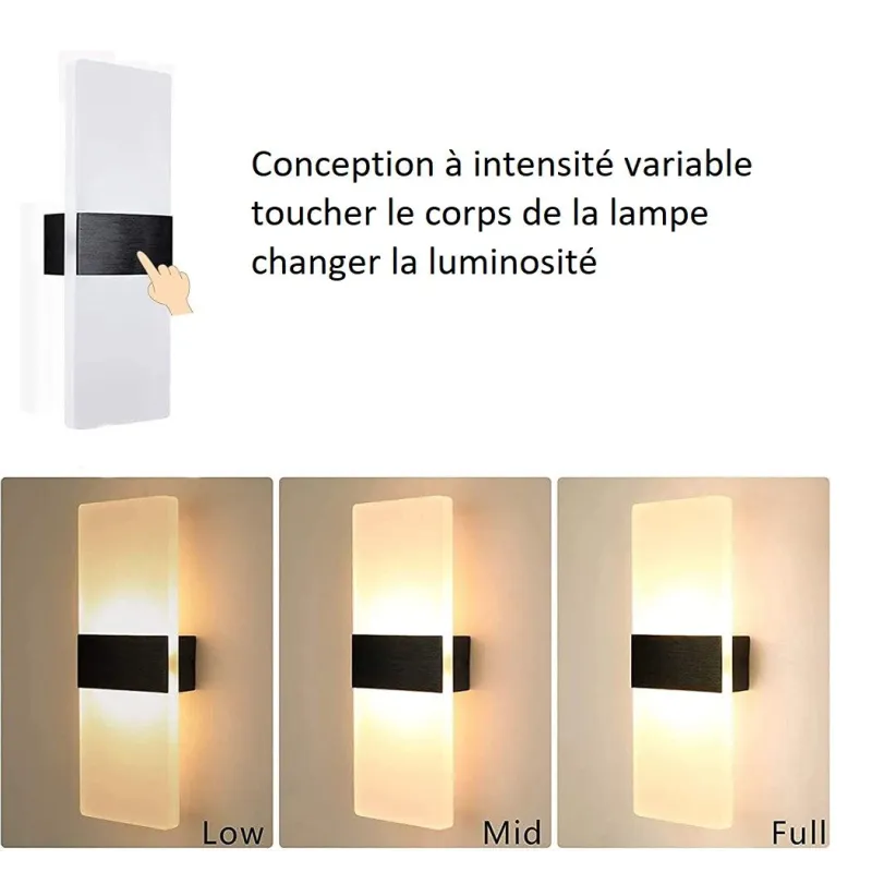 applique-murale-rechargeable-sans-fil-tactile-3000k-3-intensites-