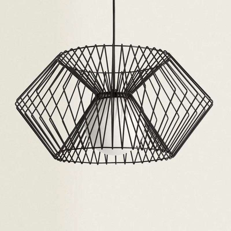 suspension-luminaire-suspendu-cage-metal-noir-culot-e27