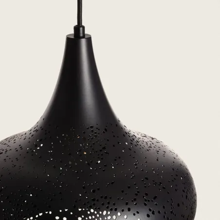 suspension-metal-noir-decoration-perforer-culot-e27