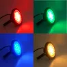 PROJECTEUR piquet EXTERIEUR LED NOIR 230V 6W RGB+BLANC CCT IP65