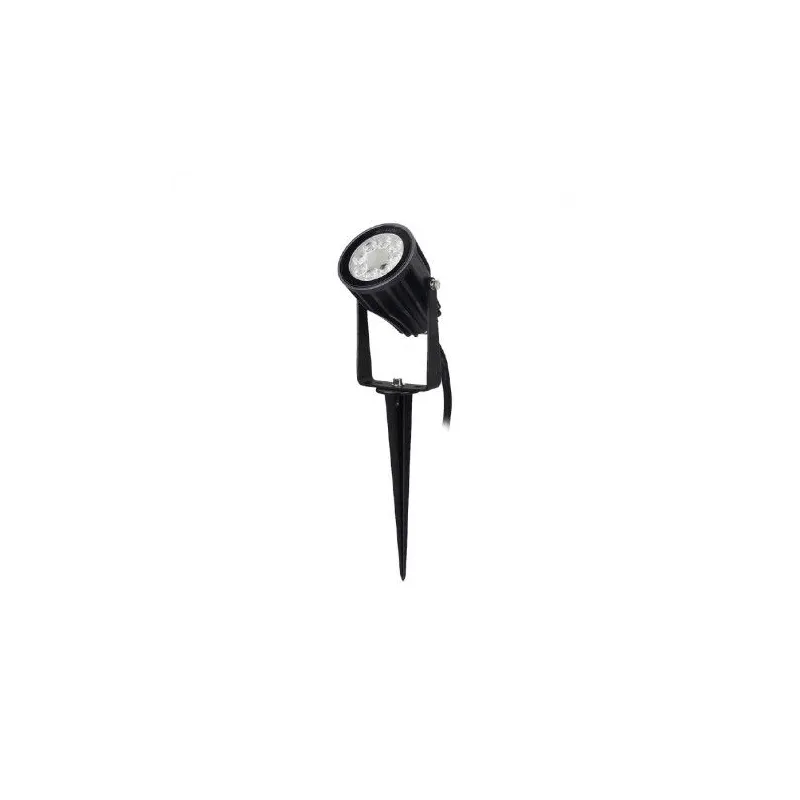 PROJECTEUR piquet EXTERIEUR LED NOIR 230V 6W RGB+BLANC CCT IP65