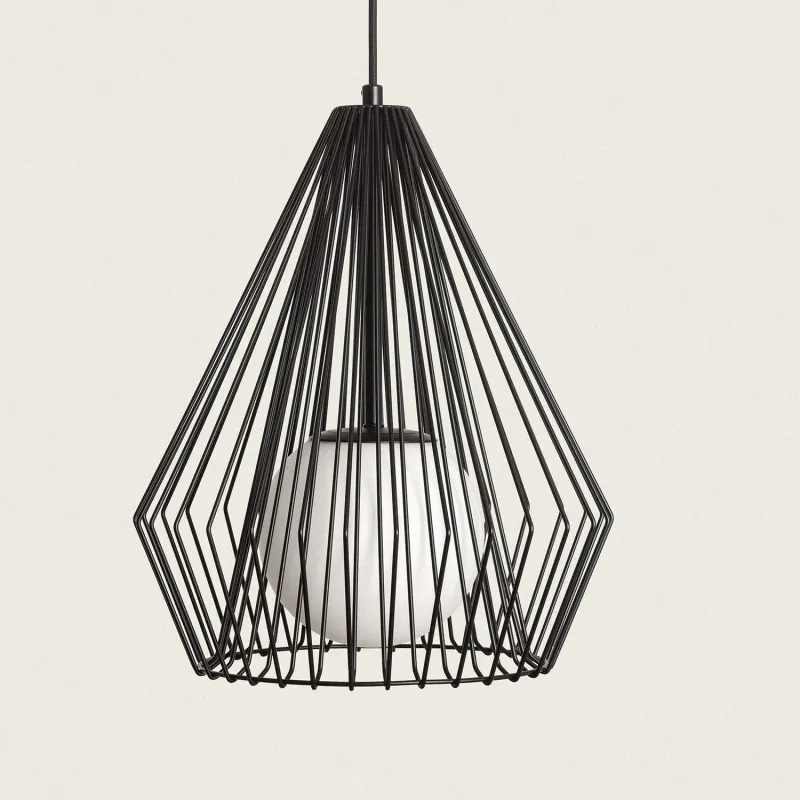 suspension-luminaire-suspendu-cage-metal-noir-culot-e27
