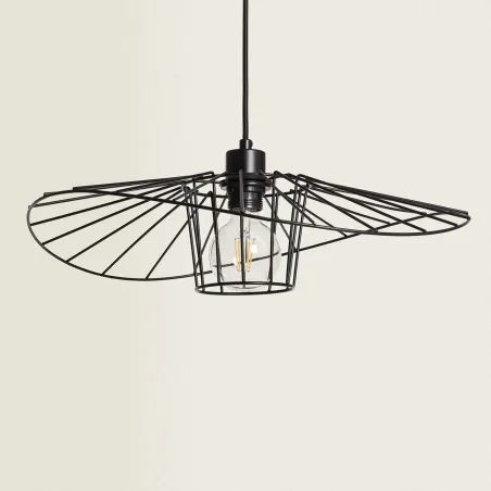 suspension-luminaire-suspendu-cage-metal-noir-culot-e27
