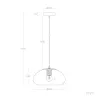 suspension-socle-noir-et-verre-ambre-culot-e27