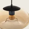suspension-socle-noir-et-verre-ambre-culot-e27