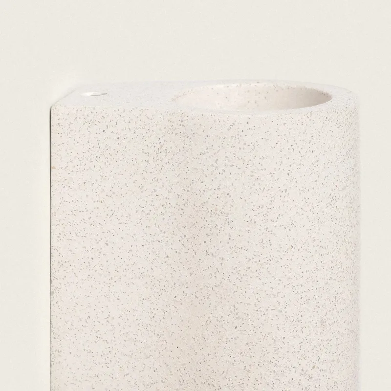 applique-murale-blanche-culot-g9-ciment-