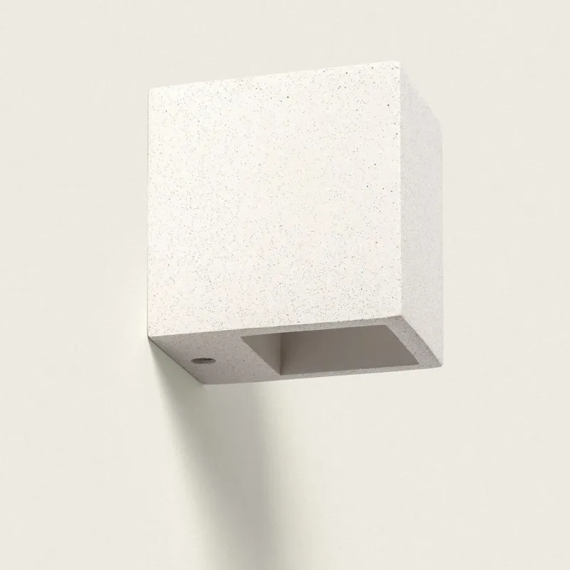 applique-murale-blanche-culot-g9-ciment-