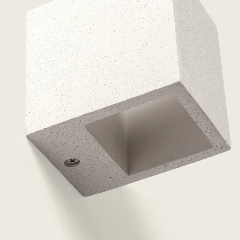 applique-murale-blanche-culot-g9-ciment-