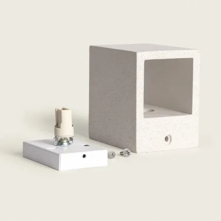 applique-murale-blanche-culot-g9-ciment-