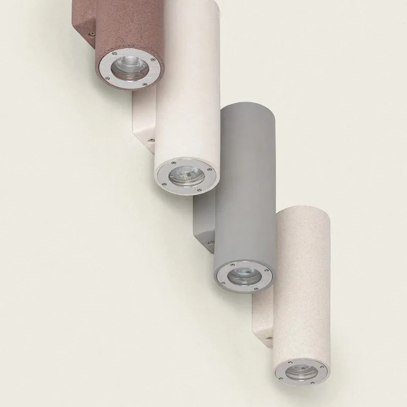applique-murale-double-spot-gu10-etanche-ip65-4-couleurs
