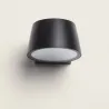 Applique murale extérieur noire éclairage bas led 6w-3000k