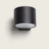 Applique murale extérieur noire éclairage bas led 6w-3000k
