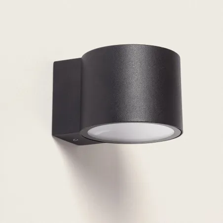 Applique murale extérieur noire éclairage bas led 6w-3000k