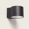 Applique murale extérieur noire éclairage bas led 6w-3000k