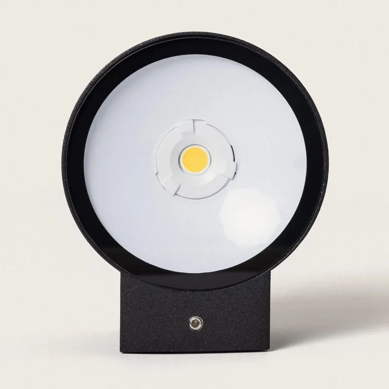 Applique murale extérieur noire éclairage bas led 6w-3000k