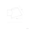 applique-murale-exterieure-noire-spot-gu10-etanche-ip44