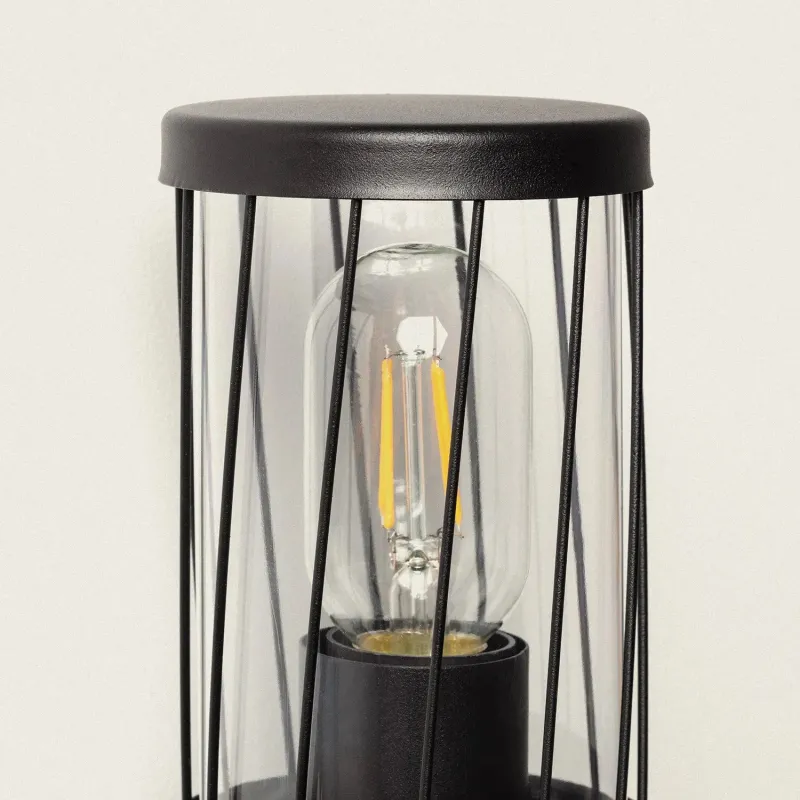 applique-murale-noire-culot-e27-ip44-220v