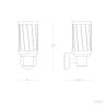 applique-murale-noire-culot-e27-ip44-220v