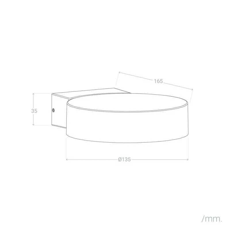 applique-murale-noire-8w-led-ip54-220v