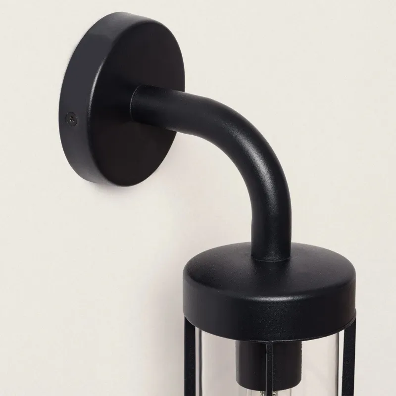 applique-murale-noire-culot-e27-ip44-220v