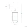 applique-murale-noire-culot-e27-ip44-220v