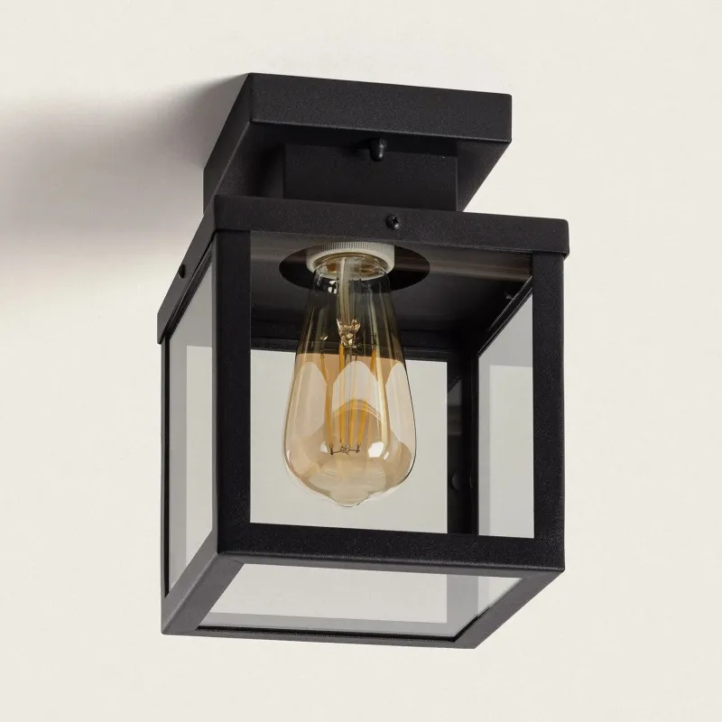 borne-de-jardin-noire-50cm-culot-e27-ip44-220v