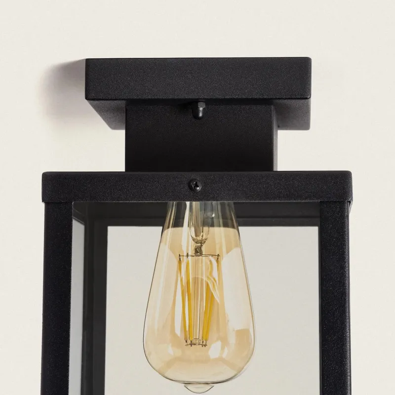 borne-de-jardin-noire-50cm-culot-e27-ip44-220v