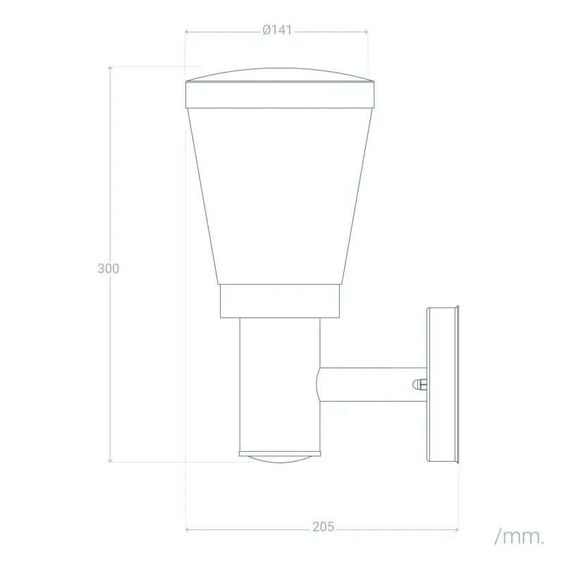applique-murale-exterieure-inox-culot-e27-ip44-220v